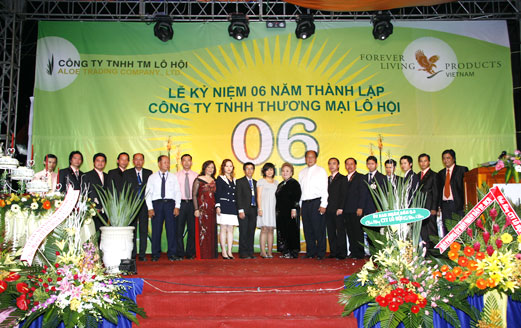 6TH ANNIVERSARY OF ALOE TRADING CO LTD