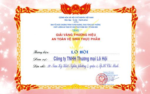 CHƯƠNG TR&#204;NH TUY&#202;N DƯƠNG, TRAO TẶNG GIẢI THƯỞNG AN TO&#192;N VỆ SINH THỰC PHẨM