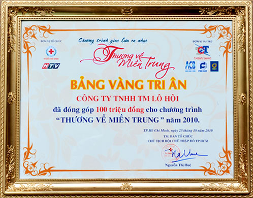 C&#212;NG TY L&#212; HỘI THAM DỰ CHƯƠNG TR&#204;NH  &quot;THƯƠNG VỀ MIỀN TRUNG&quot;