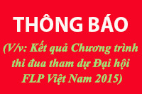 (V/v: Kết quả Chương trình thi đua tham dự Đại hội FLP Việt Nam 2015)