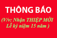 (V/v: Nhận THIỆP MỜI tham dự  Lễ kỷ niệm 15 năm thành lập Công ty TNHH TM Lô Hội)