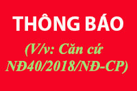 (V/v căn cứ NĐ40/2018/NĐ-CP)