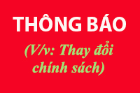 V/v Thay đổi chính sách