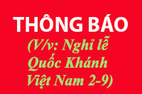 V/v Nghĩ Lễ Quốc Khánh 2-9-2023