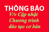 V/v Cập nhật Chương trình đào tạo cơ bản